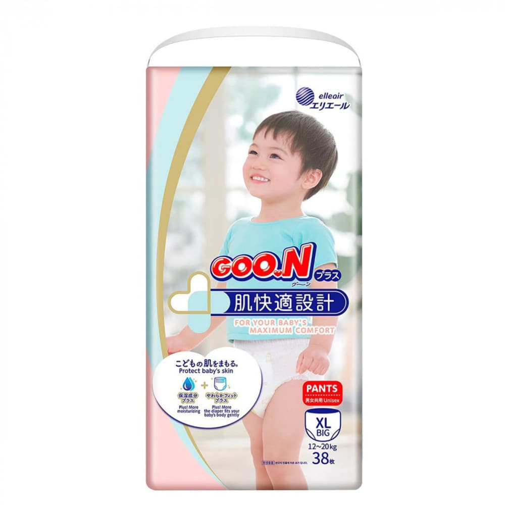 Подгузники-трусики Goo.N Plus XL 38шт 21000633-Унисекс