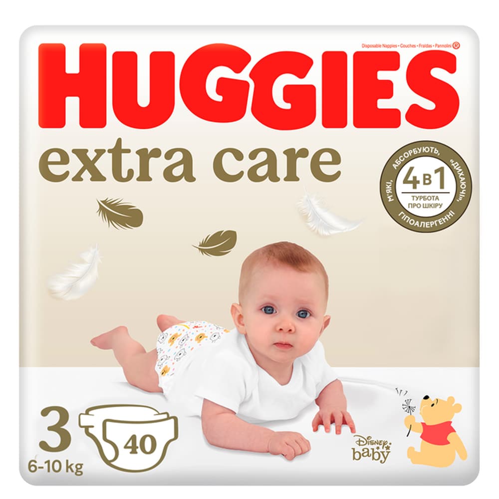 Подгузники Huggies Extra Care Jumbo (3) 40шт 574400