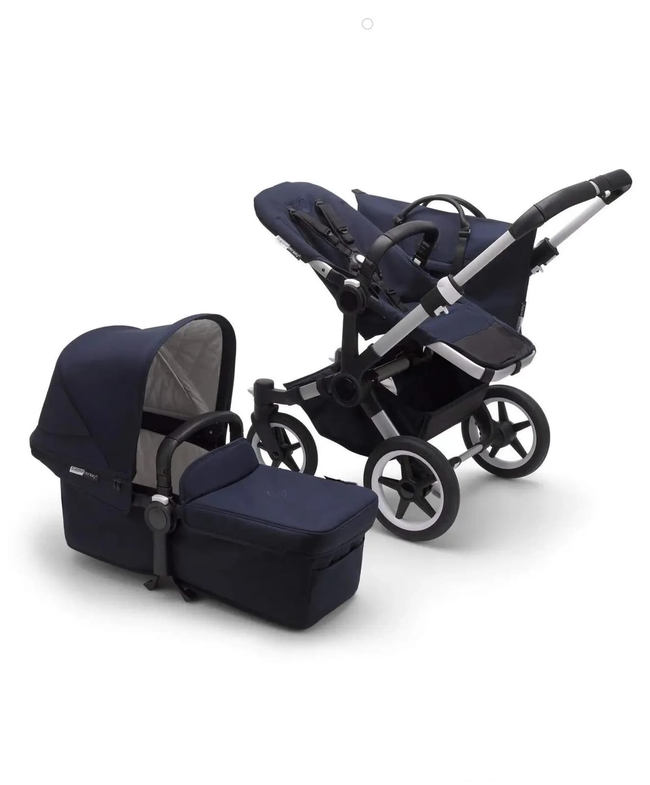 Прогулочный блок Bugaboo к коляске для двойни DONKEY3 CLASSIC ALU/DARK NAVY 180128AA01 фото 2 Прогулочный блок Bugaboo к коляске для двойни DONKEY3 CLASSIC ALU/DARK NAVY 180128AA01 фото 2