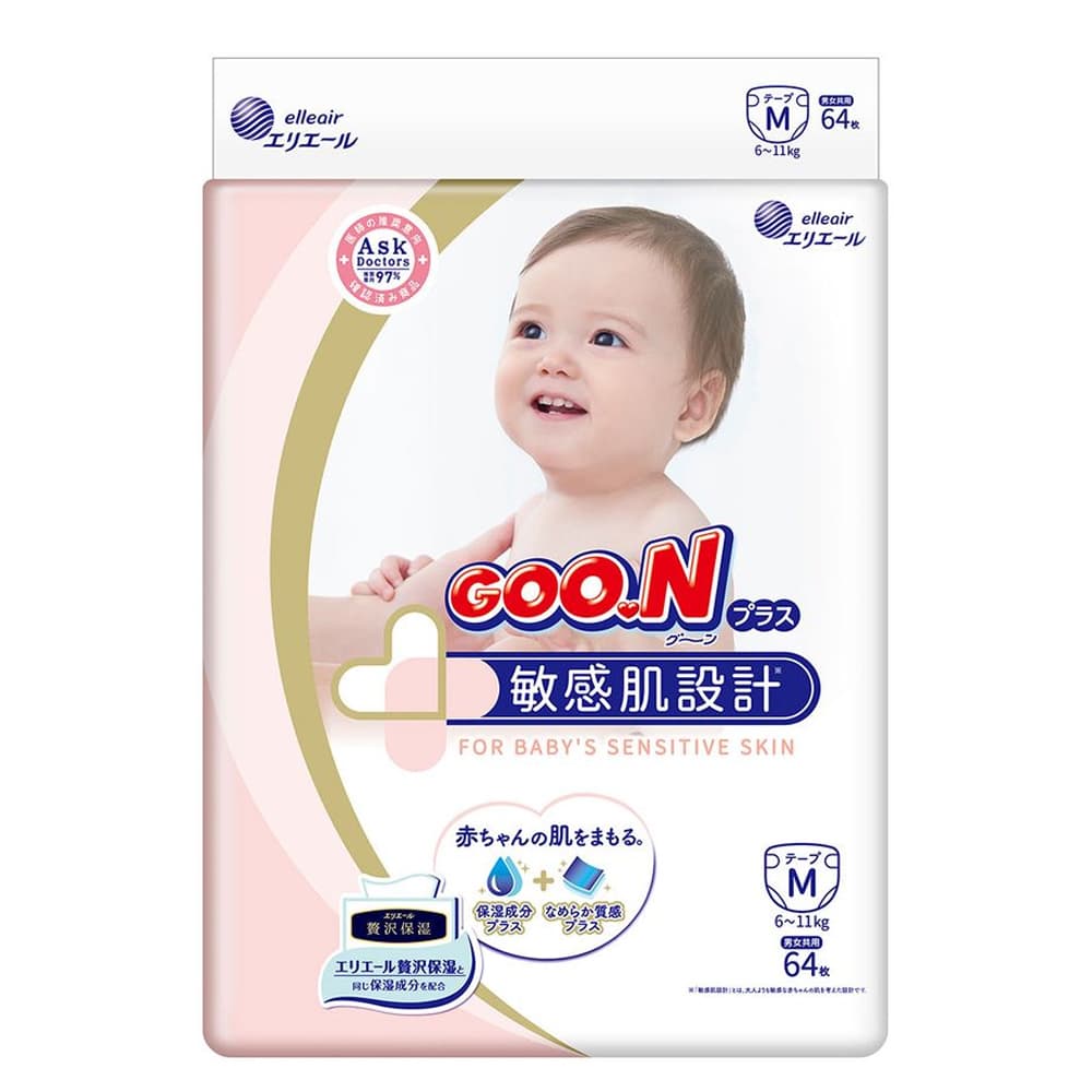 Подгузники Goo.N Plus M 64шт 843335