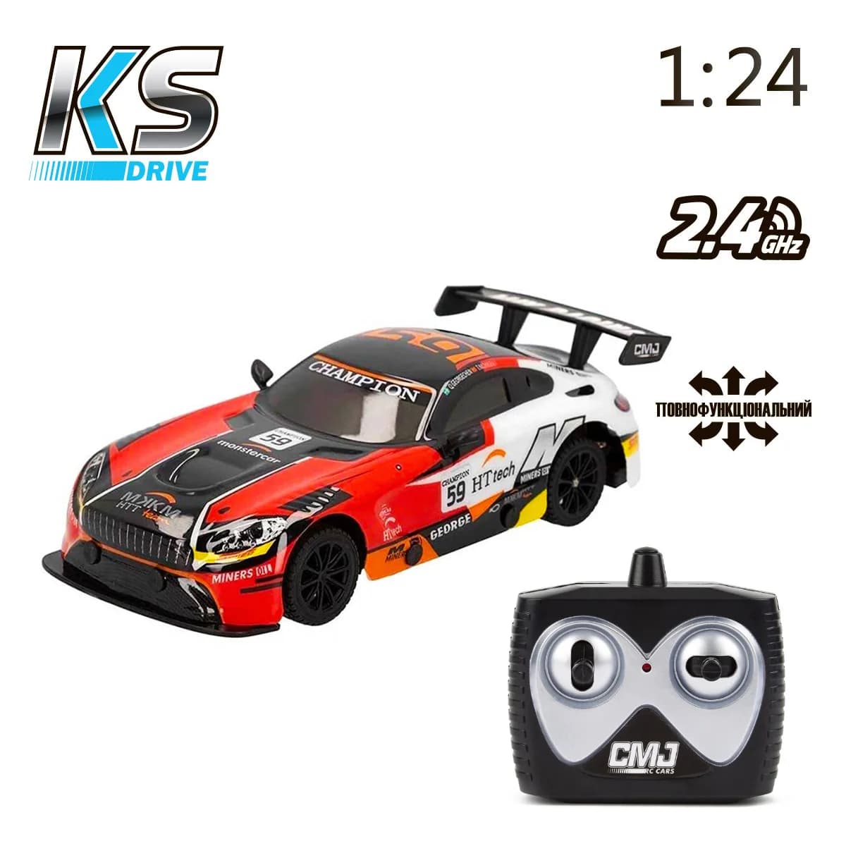 Машина на р/у KS Drive Road Rebels 1:24 16599OB фото 2 Машина на р/у KS Drive Road Rebels 1:24 16599OB фото 2