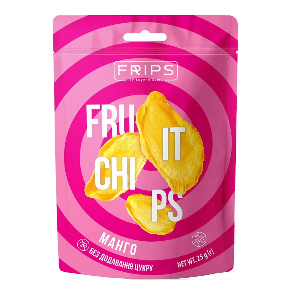 Чипсы фруктовые из манго Frips 25г 165004 Чипсы фруктовые из манго Frips 25г 165004