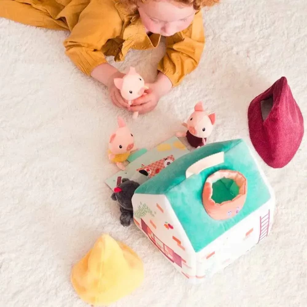Игровой набор Lilliputiens Волк и три поросенка 83490 фото 3 Игровой набор Lilliputiens Волк и три поросенка 83490 фото 3