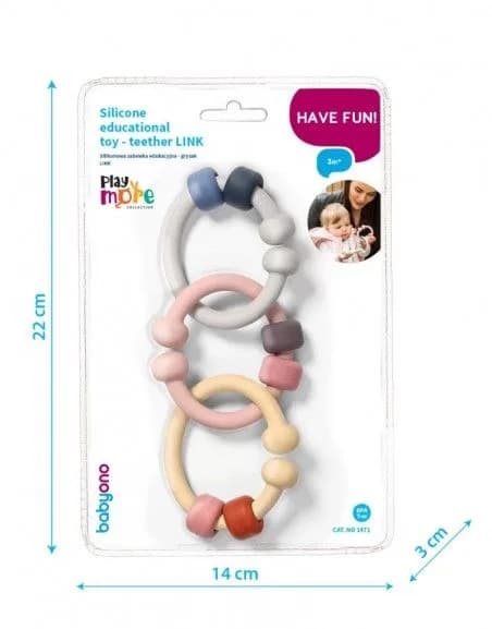 Прорезыватель BabyOno Кольца 1471 фото 2 Прорезыватель BabyOno Кольца 1471 фото 2