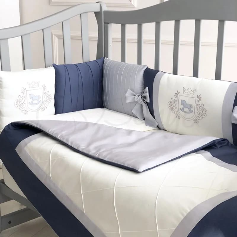 Постільний комплект Маленька Соня Royal 6од 260183 Blue фото 3 Постільний комплект Маленька Соня Royal 6од 260183 Blue фото 3