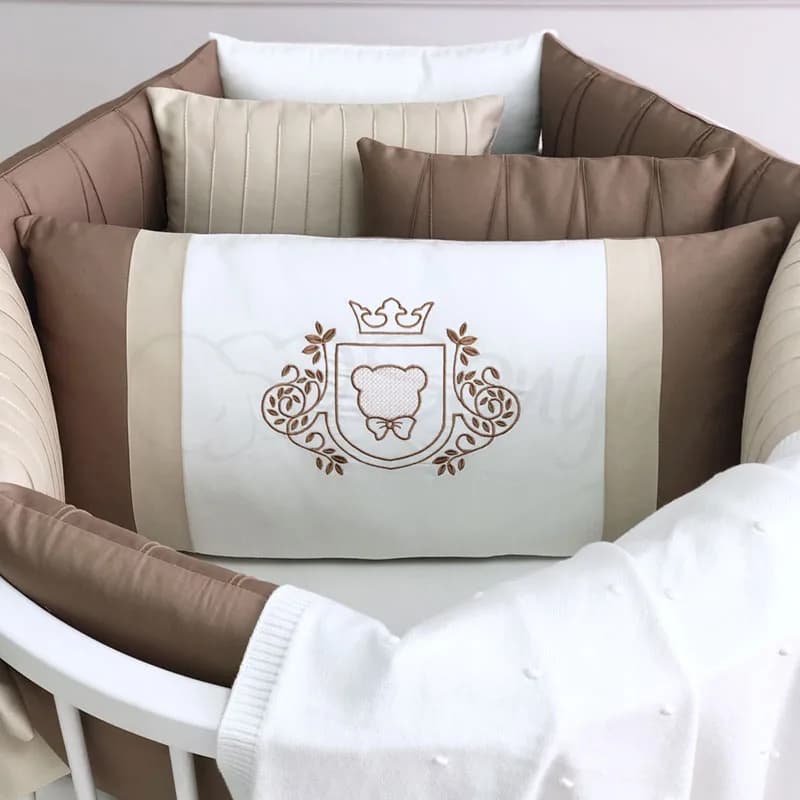 Постельный комплект Маленькая Соня Royal 6ед 26001/1 oval Chocolate фото 4