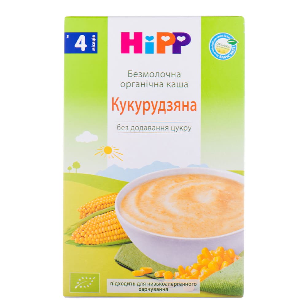 Каша безмолочна кукурудзяна HIPP 200г 2840 Каша безмолочна кукурудзяна HIPP 200г 2840