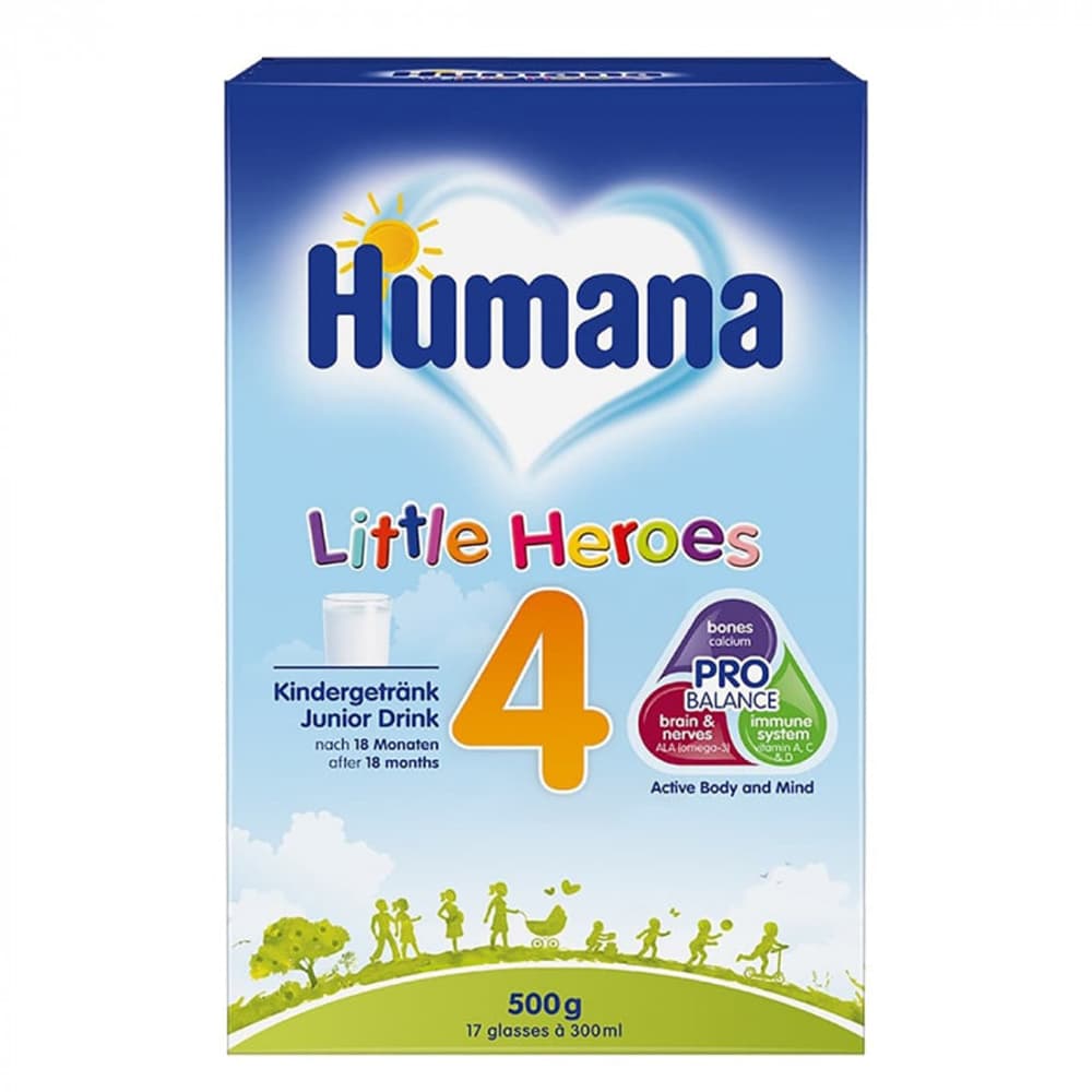Смесь молочная Humana-4 Little Heroes 500г 960260 Смесь молочная Humana-4 Little Heroes 500г 960260
