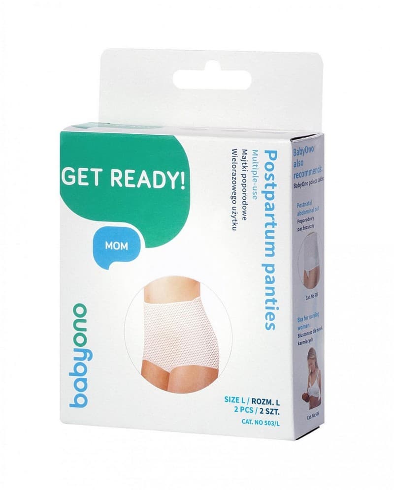 Трусы многоразовые послеродовые L BabyOno 2шт 503/L
