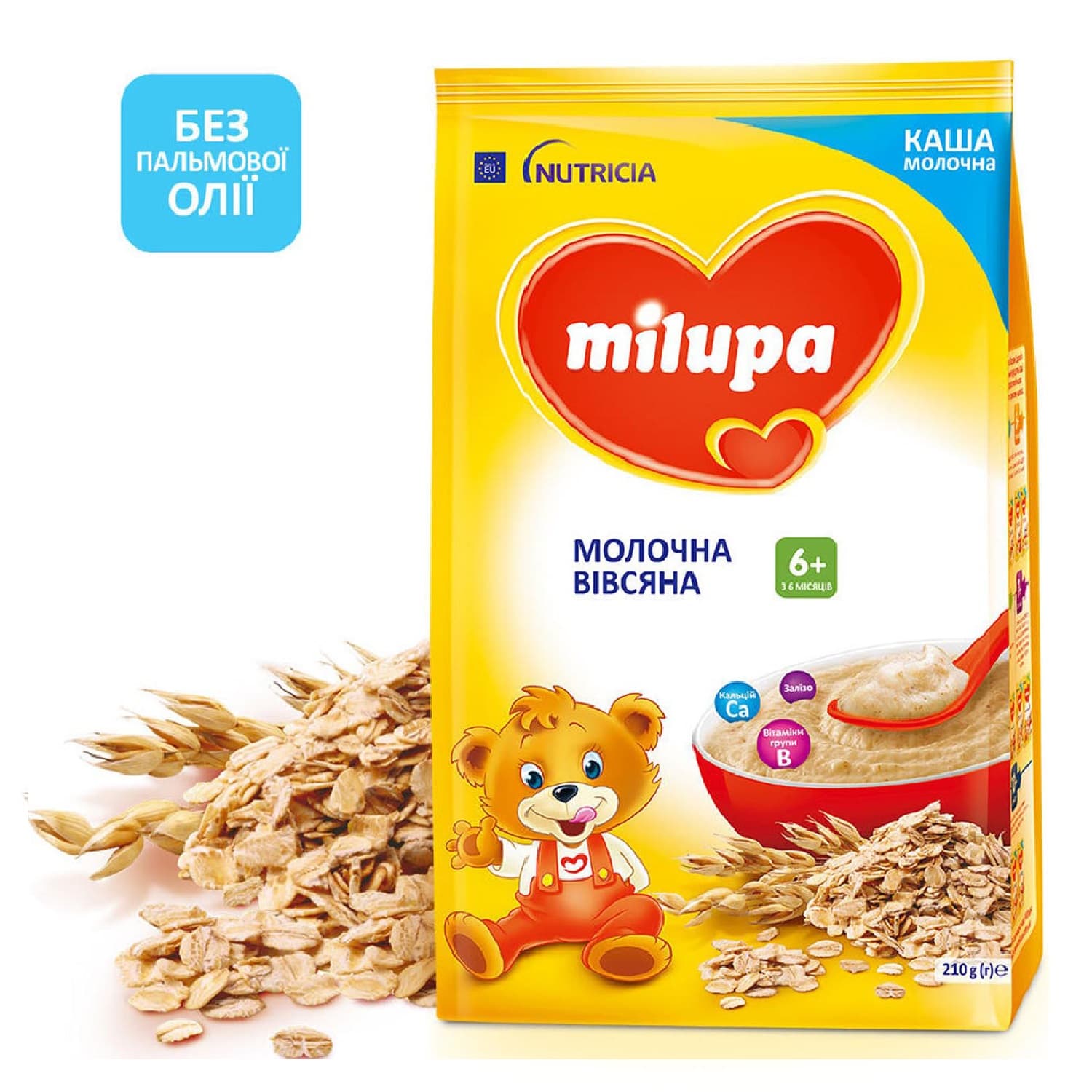Каша молочная овсяная Milupa 210г 31147 Каша молочная овсяная Milupa 210г 31147
