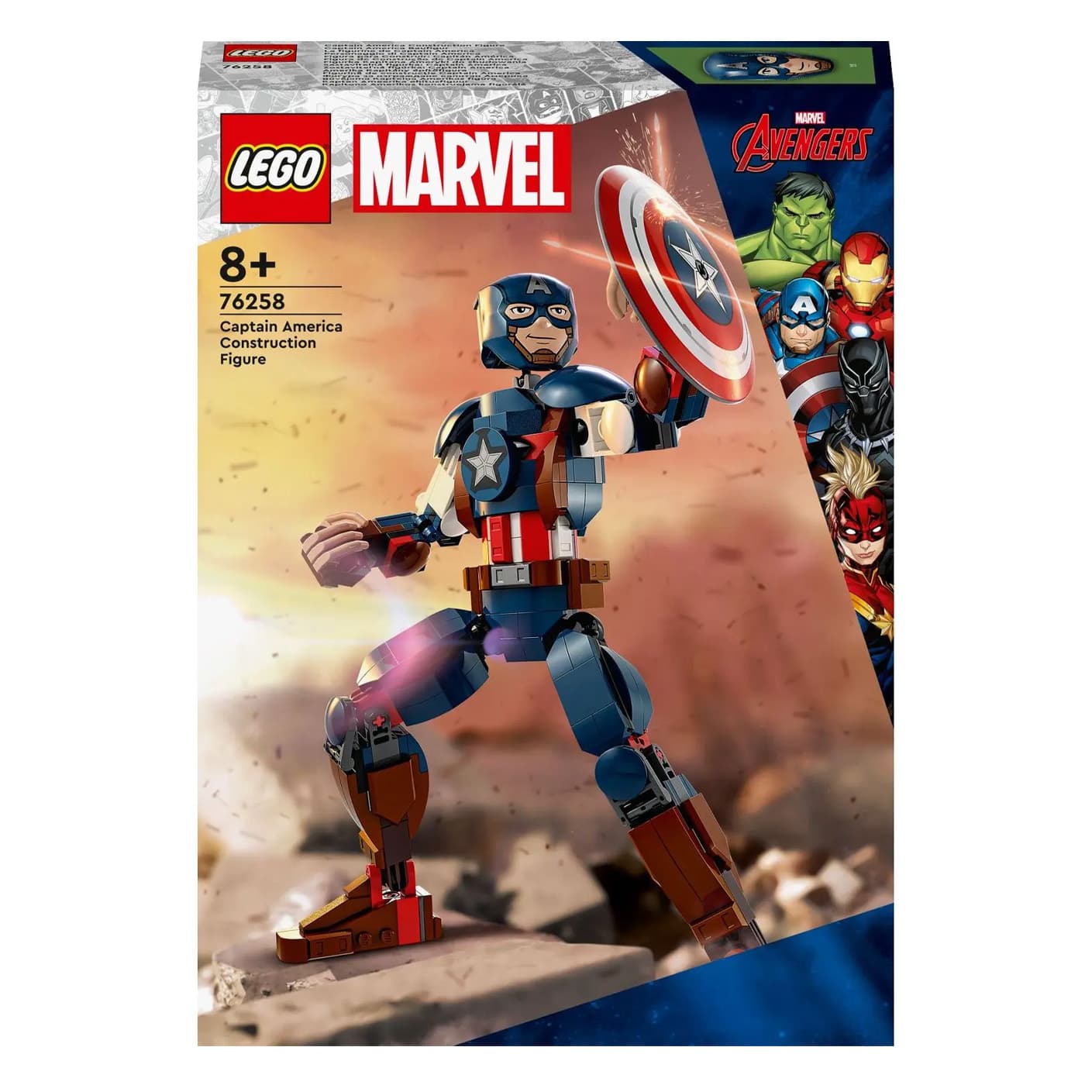 Конструктор Lego Marvel Фігурка Капітана Америка 310дет 76258 Конструктор Lego Marvel Фігурка Капітана Америка 310дет 76258