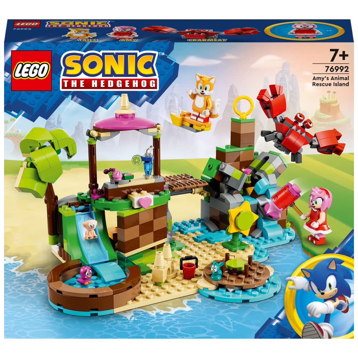 Конструктор Lego Sonic Острів Емі для порятунку тварин 388дет 76992 Конструктор Lego Sonic Острів Емі для порятунку тварин 388дет 76992