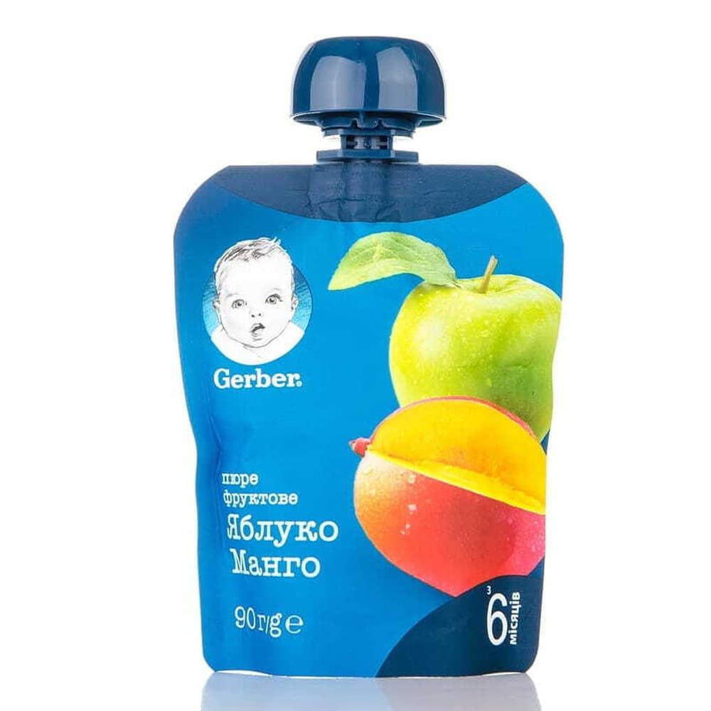 Пюре яблоко, манго Gerber 90г 550706