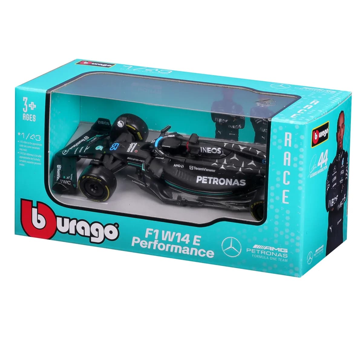 Автомодель Bburago Mercedes-AMG F1 W14 E Performance 1:43 18-38080 фото 3 Автомодель Bburago Mercedes-AMG F1 W14 E Performance 1:43 18-38080 фото 3