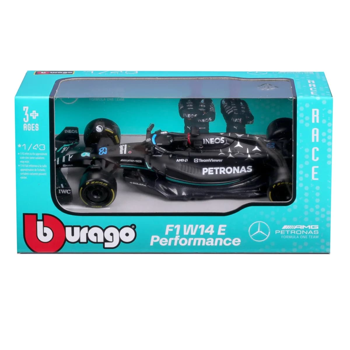 Автомодель Bburago Mercedes-AMG F1 W14 E Performance 1:43 18-38080 фото 4 Автомодель Bburago Mercedes-AMG F1 W14 E Performance 1:43 18-38080 фото 4