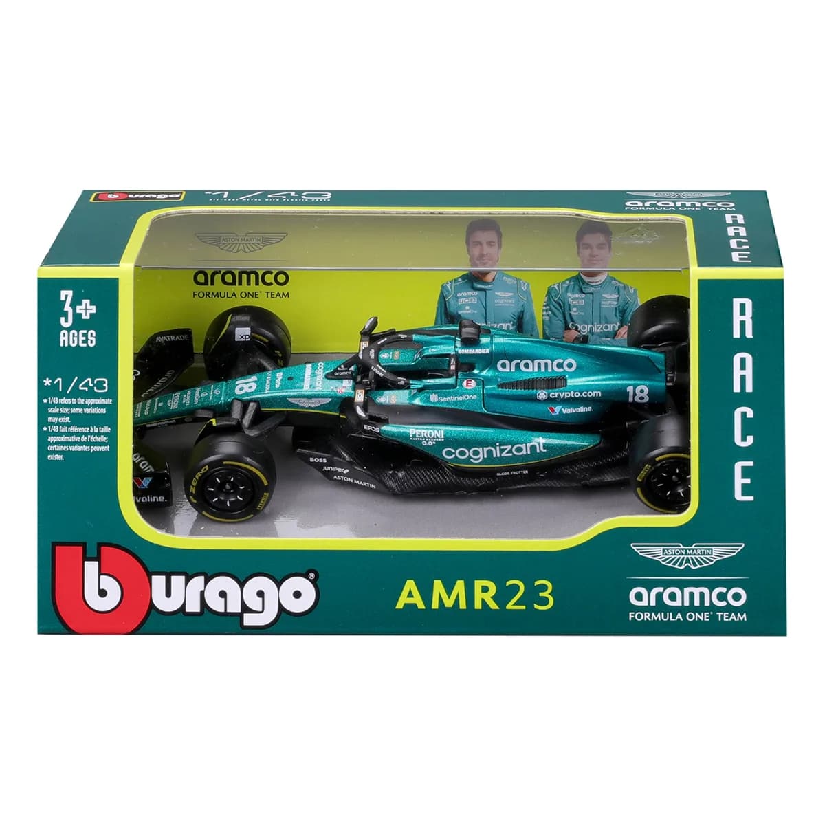 Автомодель Bburago Aston Martin AMR23 1:43 18-38090 фото 4