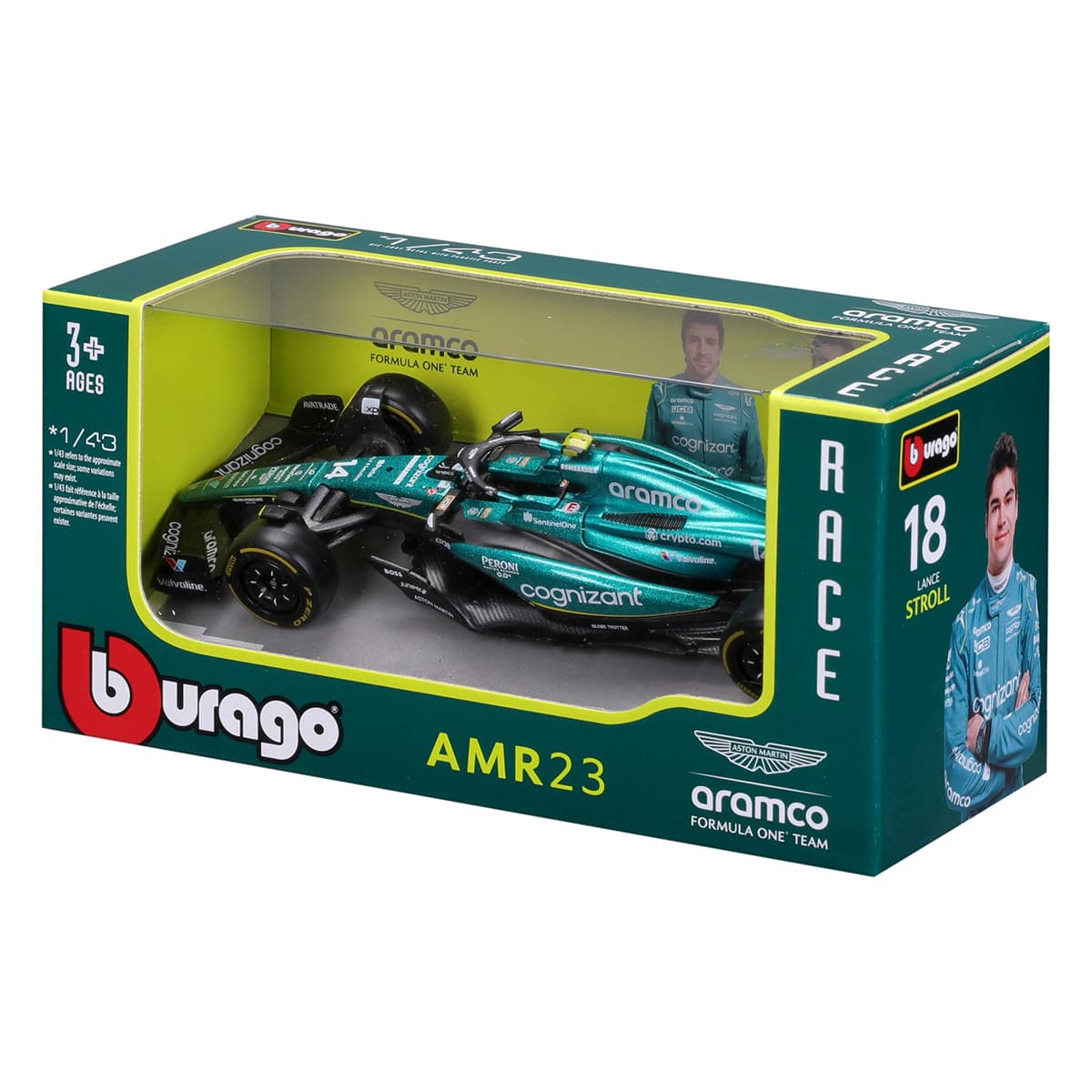 Автомодель Bburago Aston Martin AMR23 1:43 18-38090