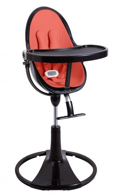 Стульчик для кормления Bloom Fresco Noir + набор вкладышей Bloom Fresco persimmon red E10535-BB-E10516-PRL