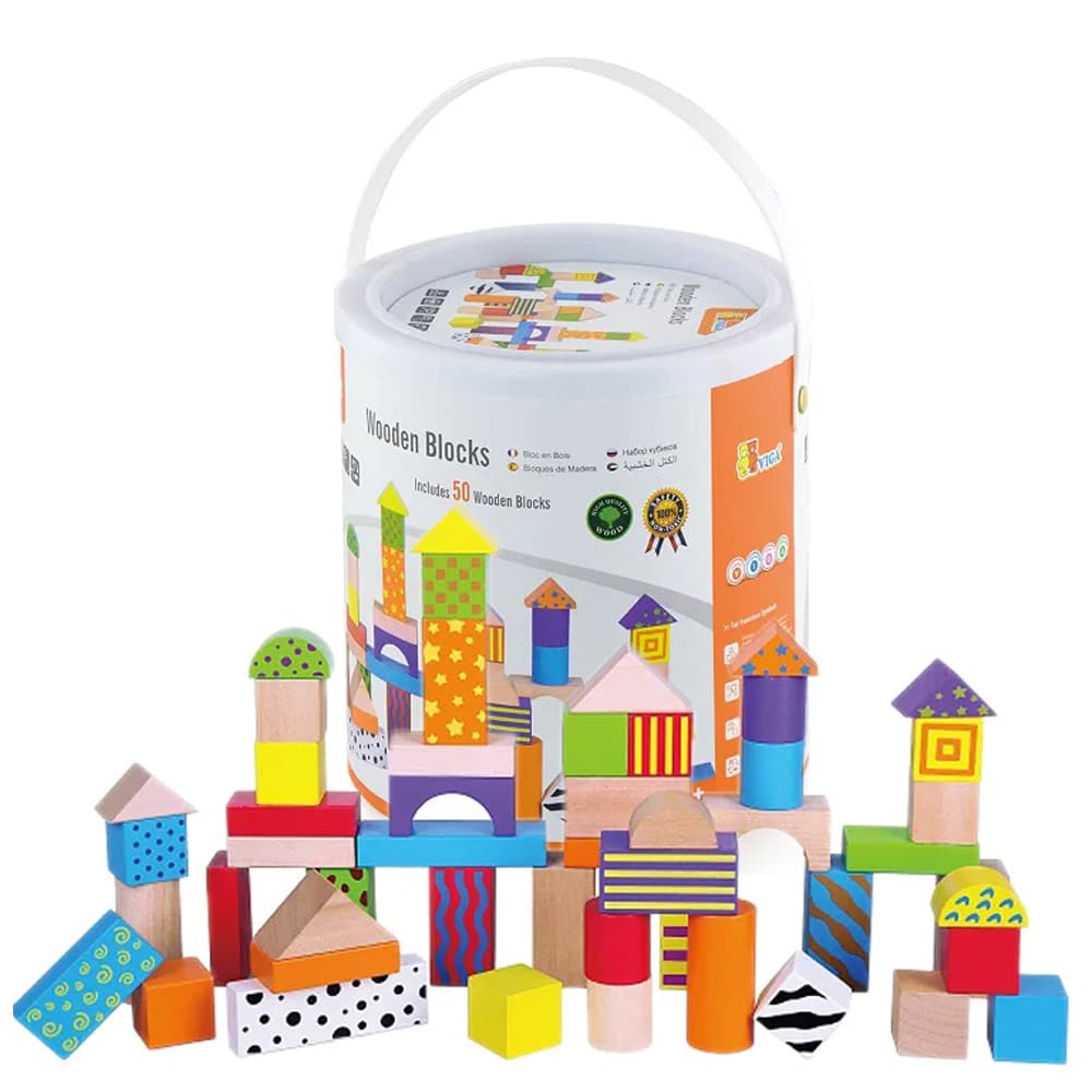 Конструктор деревянный Viga Toys 50дет 59695 Конструктор деревянный Viga Toys 50дет 59695