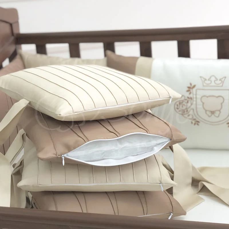 Постільний комплект Маленька Соня Royal 6од 26001 Chocolate фото 3 Постільний комплект Маленька Соня Royal 6од 26001 Chocolate фото 3