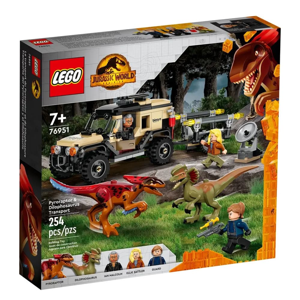 Конструктор Lego Jurassic World Перевезення пірораптора та дилофозавра 254дет 76951 Конструктор Lego Jurassic World Перевезення пірораптора та дилофозавра 254дет 76951