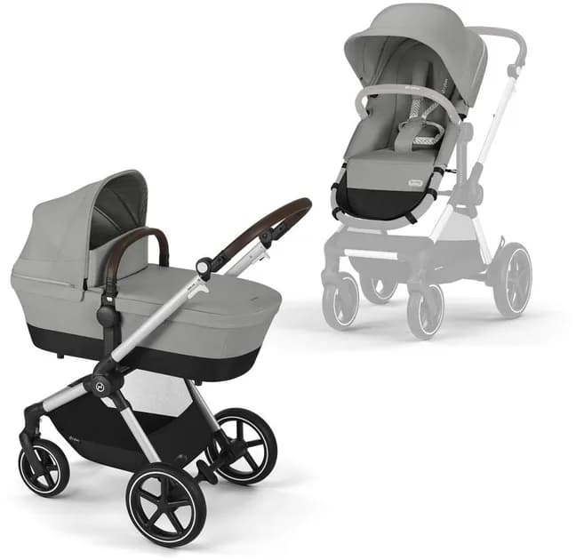 Коляска универсальная 2в1 Cybex Eos Lux SLV 524001277 Stone Grey фото 2