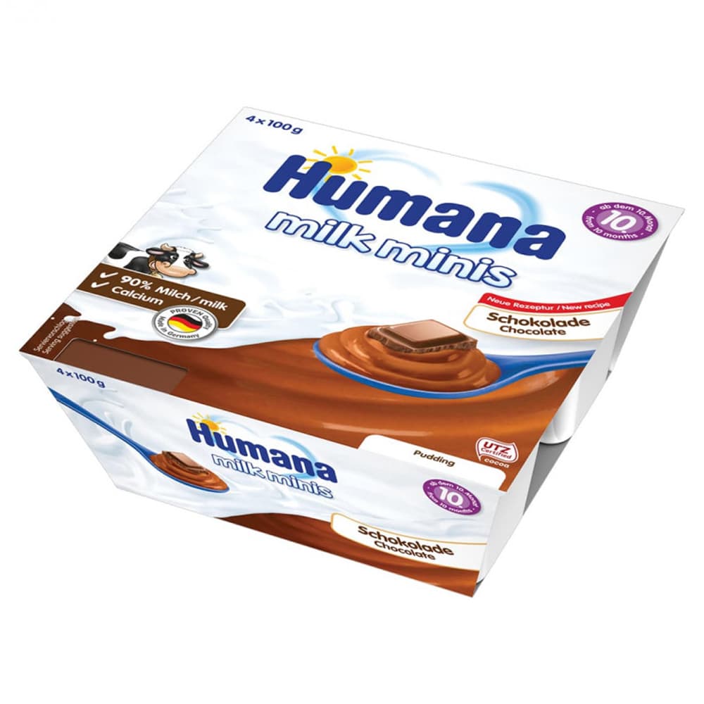 Пудинг шоколадный с 10 мес Humana 4*100г 3512 Пудинг шоколадный с 10 мес Humana 4*100г 3512