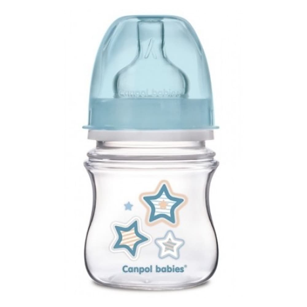 Бутылочка с широким отверстием антиколиковая Canpol Easystart 120мл 35/216_blu