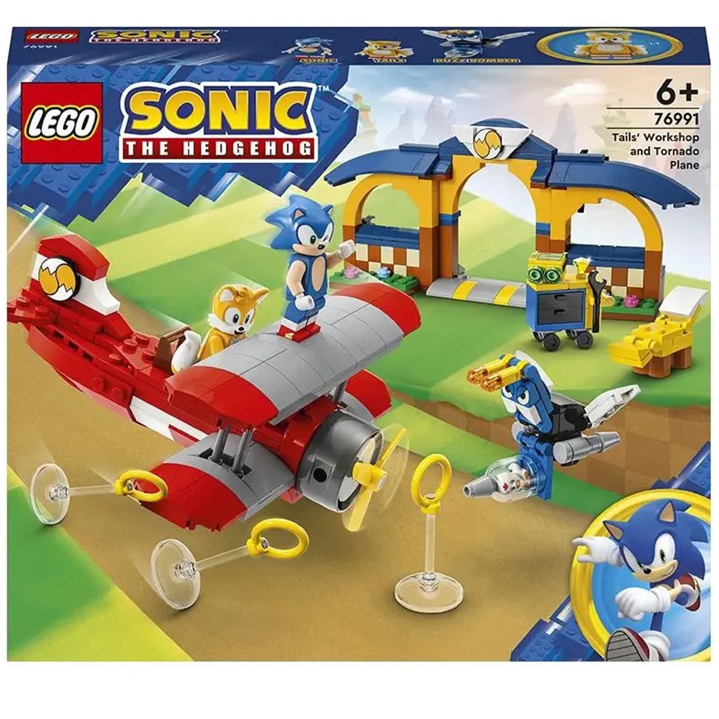 Конструктор Lego Sonic Мастерская Тейлз и самолет Торнадо 376дет 76991 фото 9 Конструктор Lego Sonic Мастерская Тейлз и самолет Торнадо 376дет 76991 фото 9