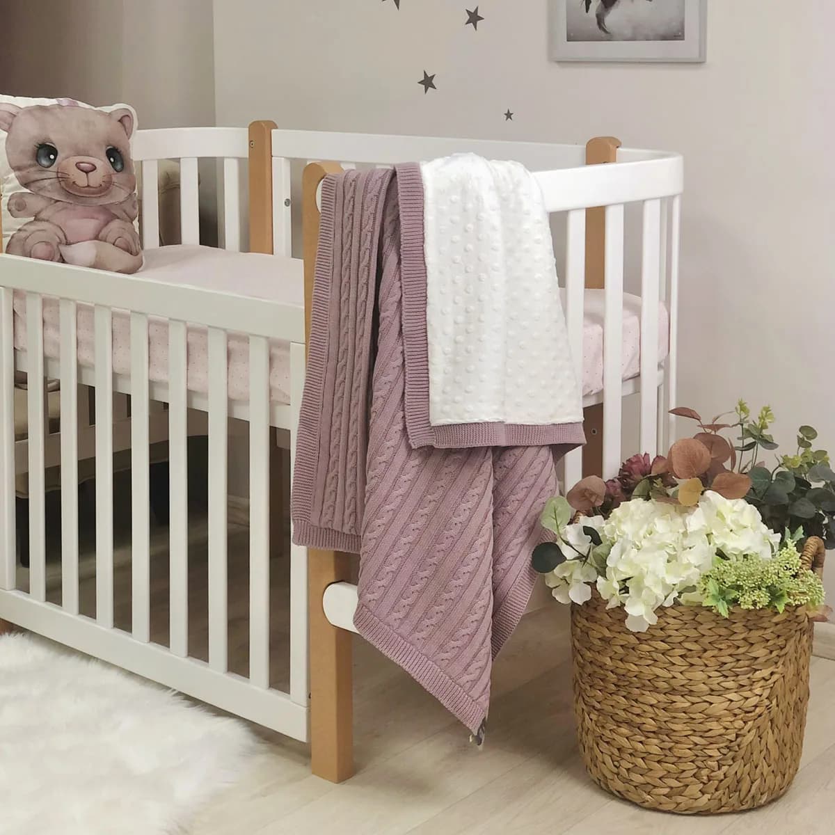 Плед в'язаний WellSoft Маленька Соня Коси 8252592 фото 3