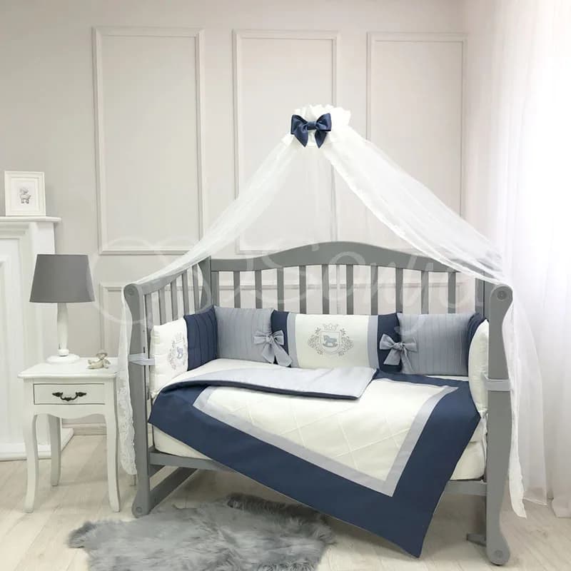 Постільний комплект Маленька Соня Royal 6од 260183 Blue фото 6
