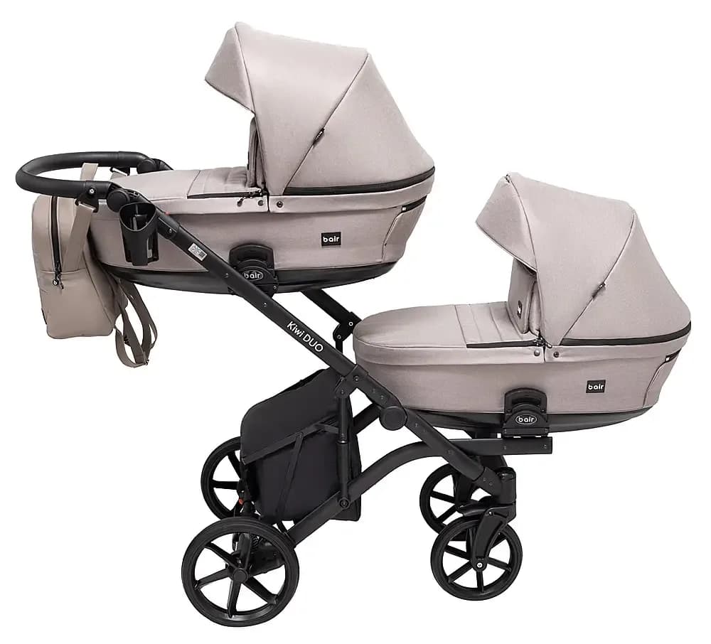 Коляска универсальная 2в1 для двойни Bair Kiwi Duo Soft BKD-455 681816 фото 2