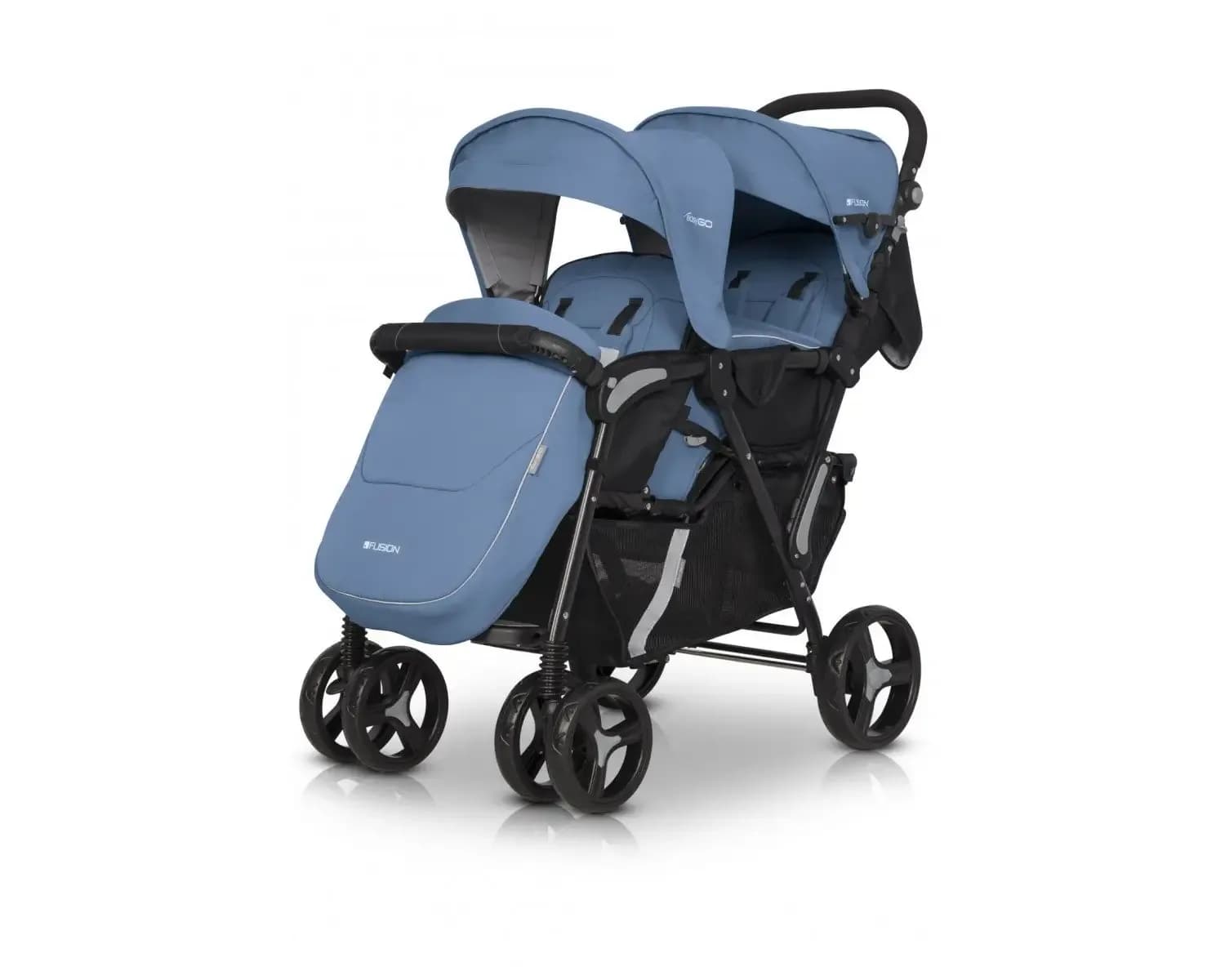Коляска для двойни EasyGo Fusion Duo 2021 Heaven 9023-EGFD20-09 фото 3 Коляска для двойни EasyGo Fusion Duo 2021 Heaven 9023-EGFD20-09 фото 3