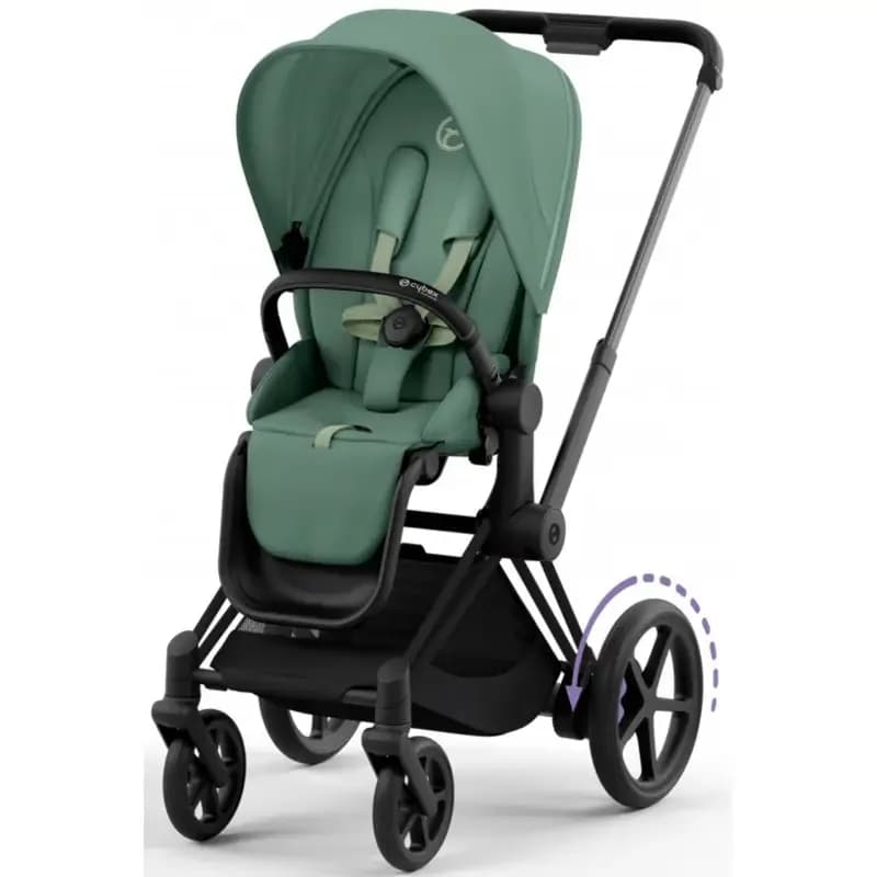 Коляска універсальна (люлька) Cybex e-Priam 4.0 Leaf Green/Matt Black 520020102LG/1-1 фото 2