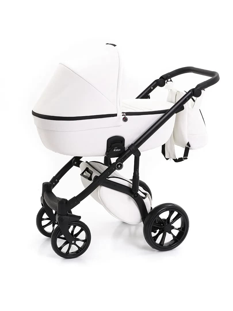 Коляска универсальная 2в1 Kidex K-Style Diamond White Handle Black FB KDX0017 фото 2