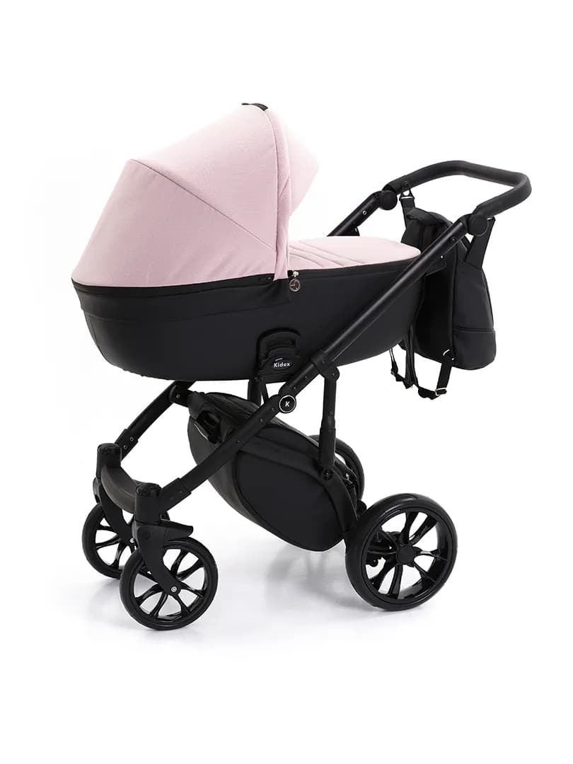 Коляска универсальная 2в1 Kidex K-Style Pink Handle Black KDX0032 фото 5