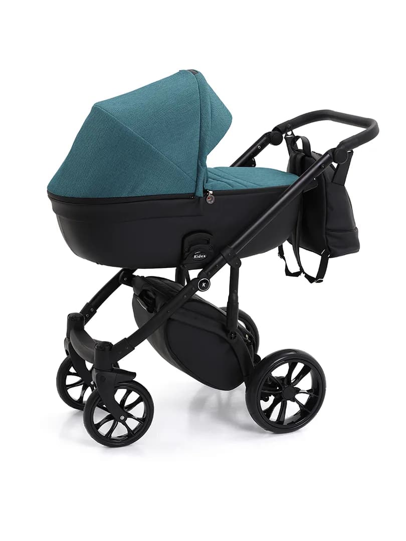 Коляска универсальная 2в1 Kidex K-Style Emerald Green Handle Brown KDX0021 фото 2 Коляска универсальная 2в1 Kidex K-Style Emerald Green Handle Brown KDX0021 фото 2