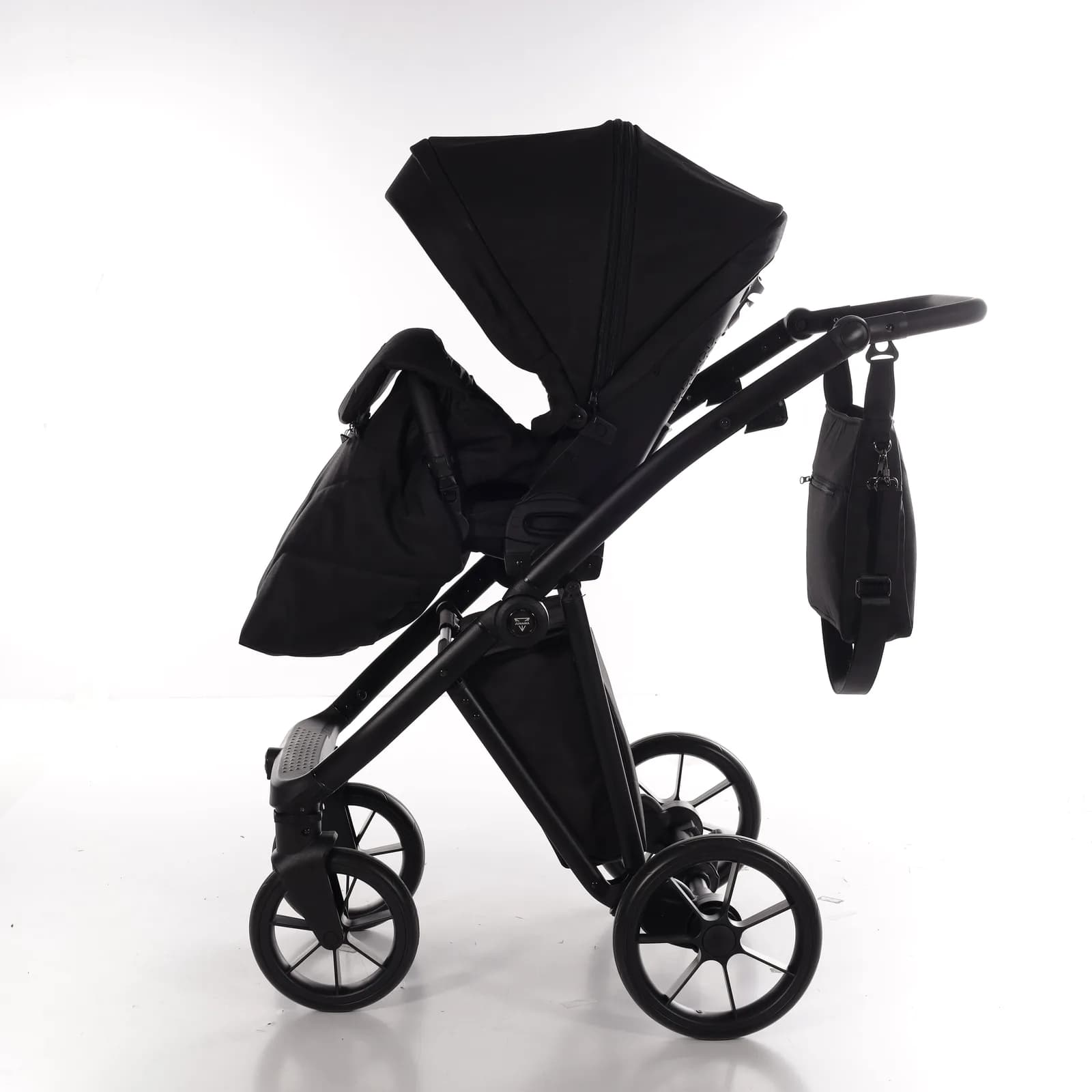 Коляска універсальна 2в1 Junama Smart JS-BK-04 Black 04 фото 5