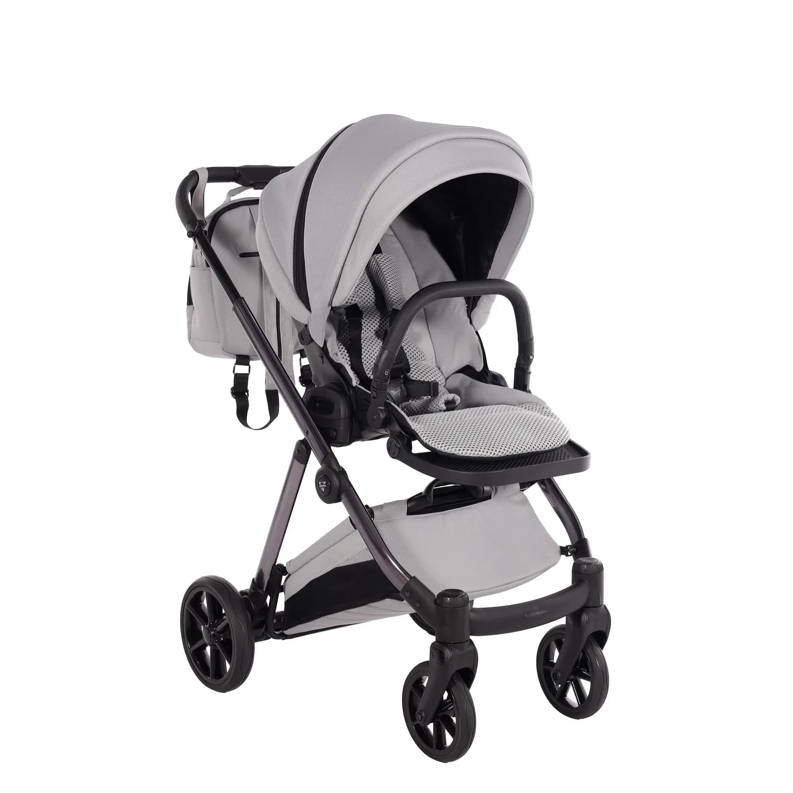 Коляска універсальна 2в1 Junama Space V3 01 Light grey J-SpV3-01 фото 2
