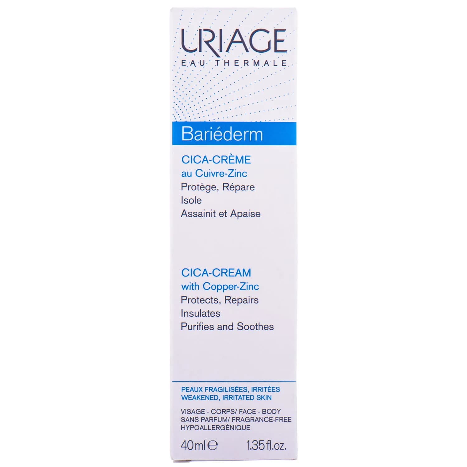 Крем Uriage Cu -Zn+ 40мл 15001074 фото 4 Крем Uriage Cu -Zn+ 40мл 15001074 фото 4