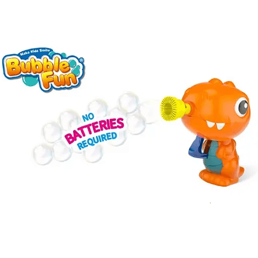 Набір для видування бульбашок Bubble Fun Динозаврик + 120мл DHOBB10123J