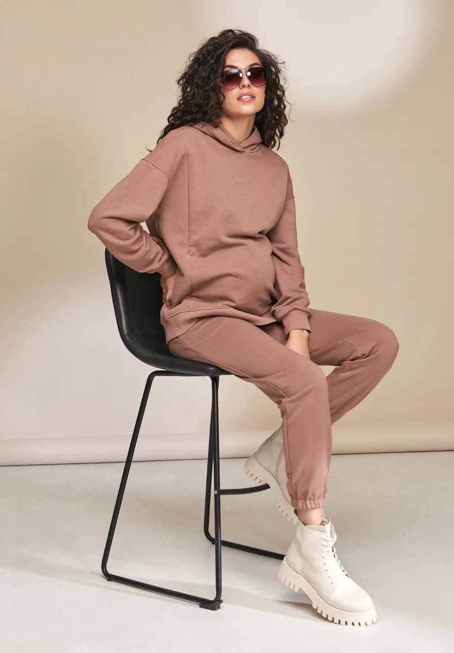 Штаны спортивные S-XL Юла мама BERIT TR-33.012 -коричневый фото 5 Штаны спортивные S-XL Юла мама BERIT TR-33.012 -коричневый фото 5