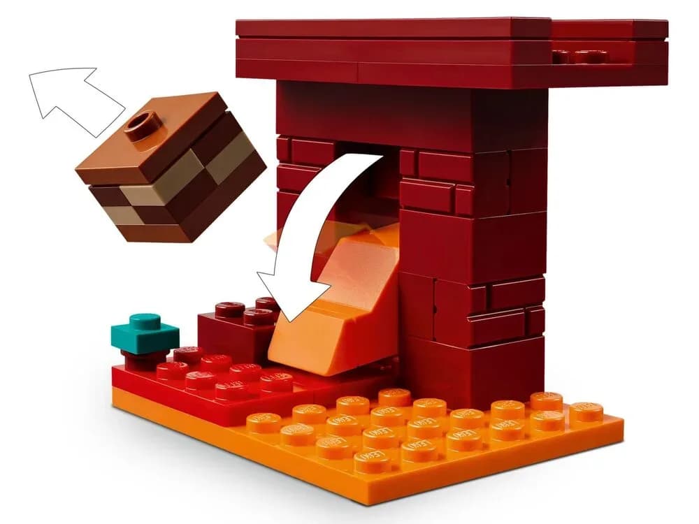 Конструктор Lego Minecraft Битва со скамейкой в Незере 99дет 21266 фото 7 Конструктор Lego Minecraft Битва со скамейкой в Незере 99дет 21266 фото 7