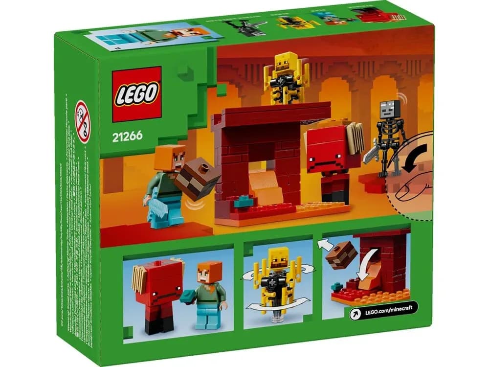 Конструктор Lego Minecraft Битва со скамейкой в Незере 99дет 21266 фото 9 Конструктор Lego Minecraft Битва со скамейкой в Незере 99дет 21266 фото 9