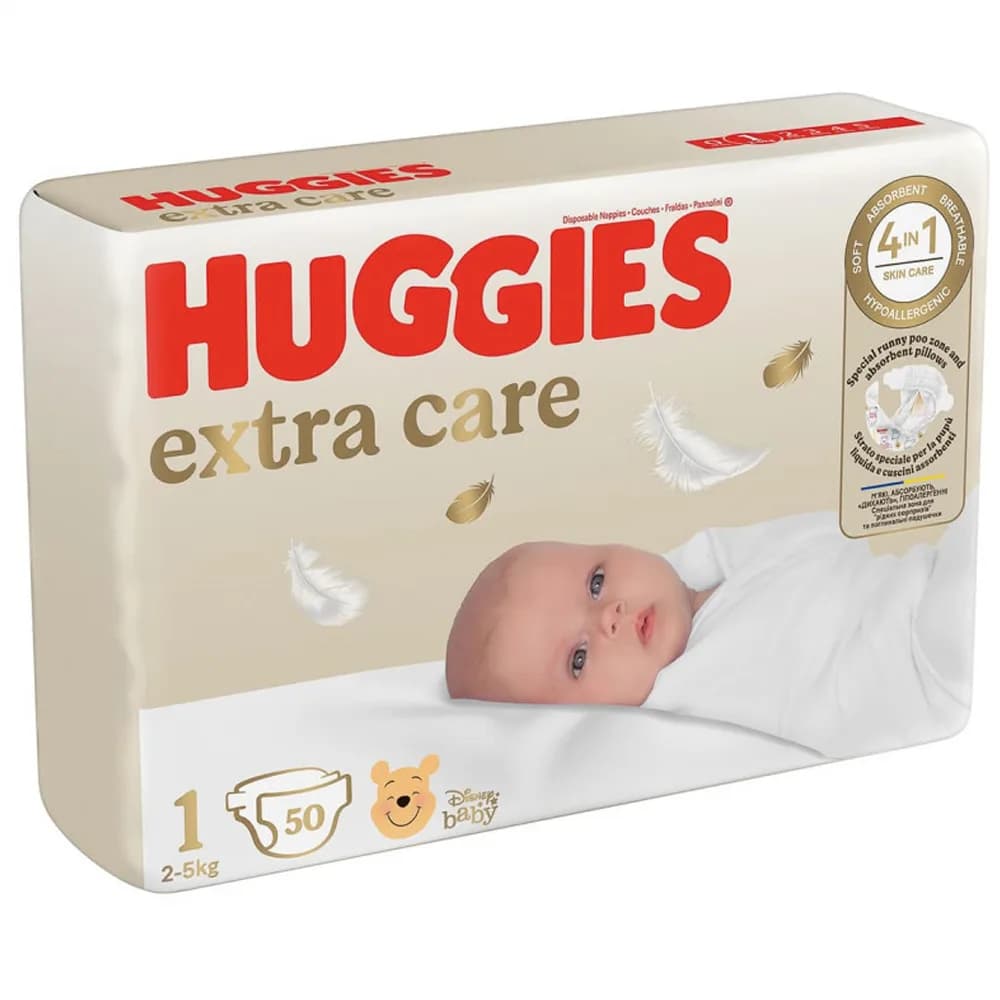 Подгузники Huggies Extra Care 1 50шт 564883 фото 2