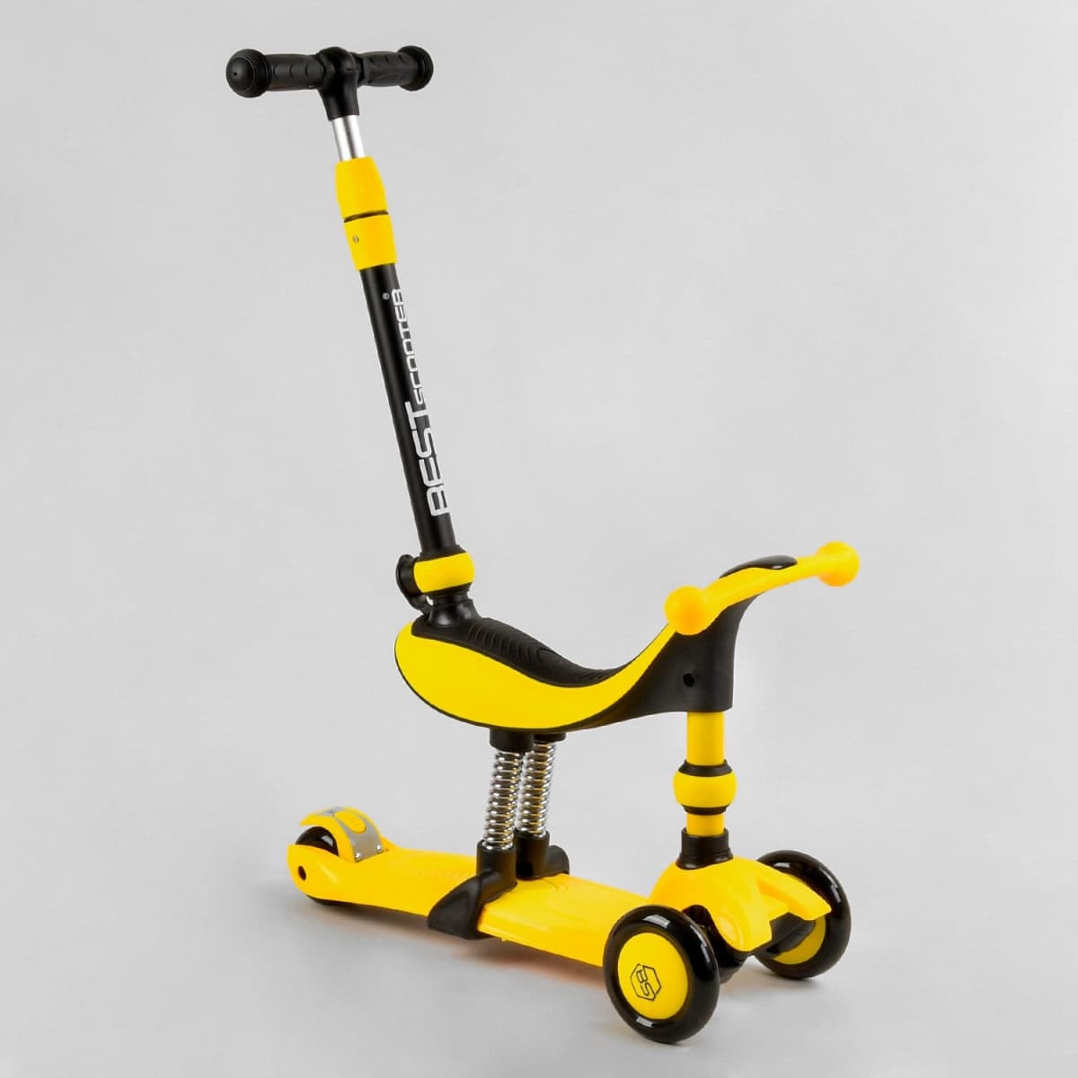 Самокат 3-х колесный Best Scooter с ручкой 3в1 BS-38804 Самокат 3-х колесный Best Scooter с ручкой 3в1 BS-38804