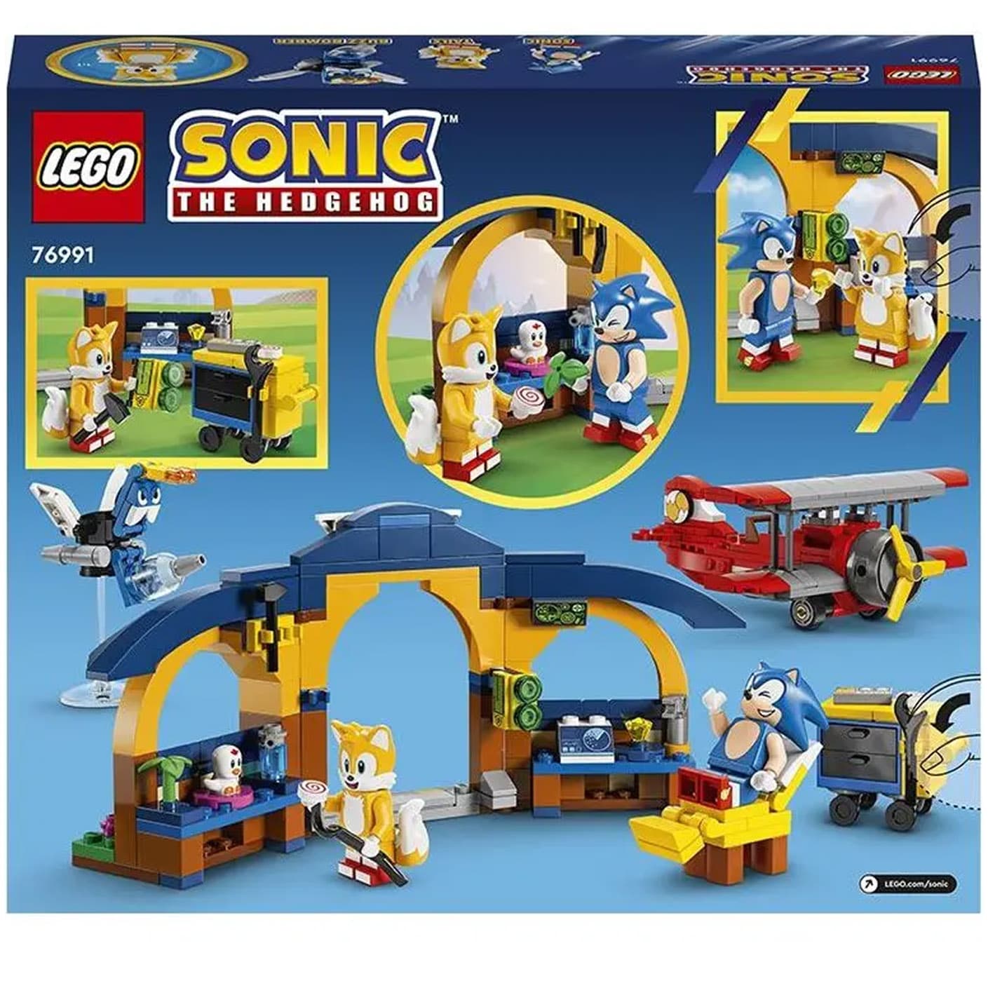 Конструктор Lego Sonic Мастерская Тейлз и самолет Торнадо 376дет 76991 Конструктор Lego Sonic Мастерская Тейлз и самолет Торнадо 376дет 76991