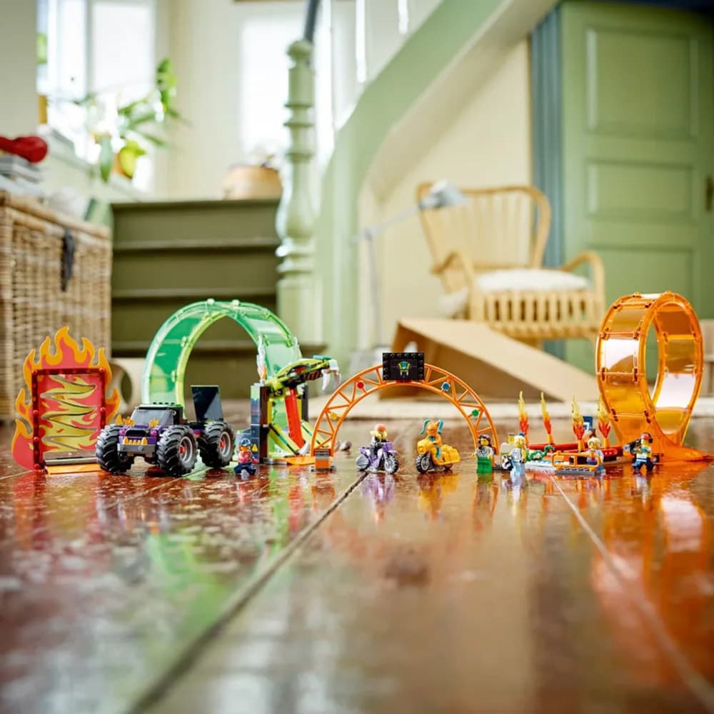 Конструктор LEGO City Stuntz Двойная петля каскадерской арены 598дет 60339 фото 5