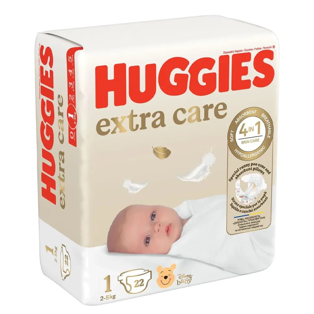 Подгузники Huggies Extra Care (1) 22шт 535832 фото 2 Подгузники Huggies Extra Care (1) 22шт 535832 фото 2