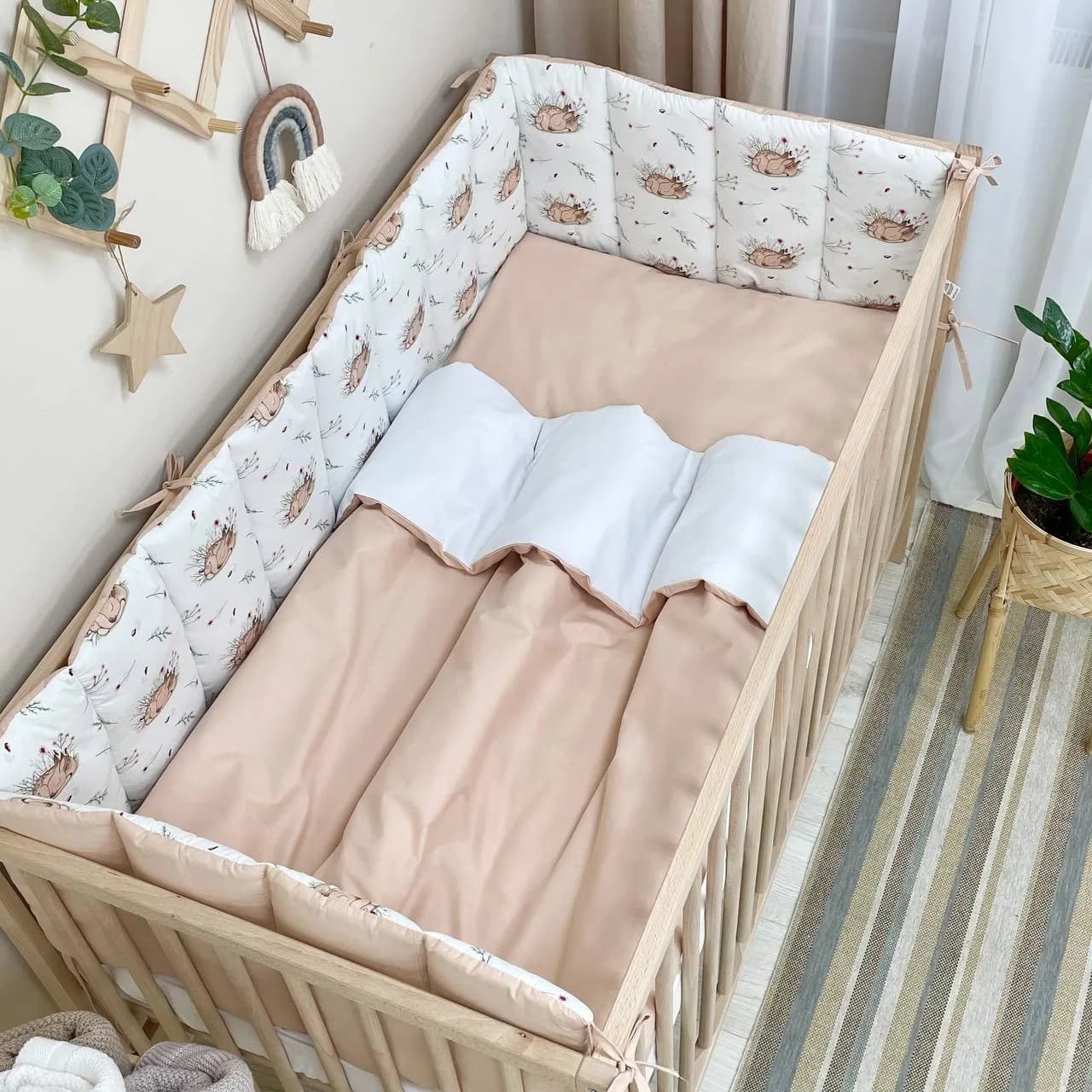 Постельный комплект Маленькая Соня Baby Dream Олененок 6ед 0203425 фото 4 Постельный комплект Маленькая Соня Baby Dream Олененок 6ед 0203425 фото 4